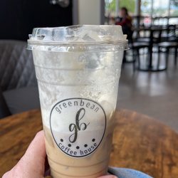 Greenbean Coffee House - Iced Vanilla Latte with cold foam. Yum!