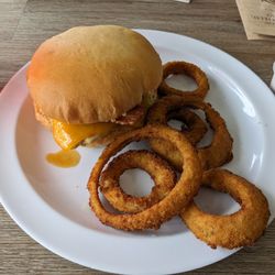 3C Grill - Chicken club and onion rings