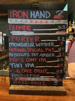 Menu photo 4 Iron Hand Brewing Mobile, AL