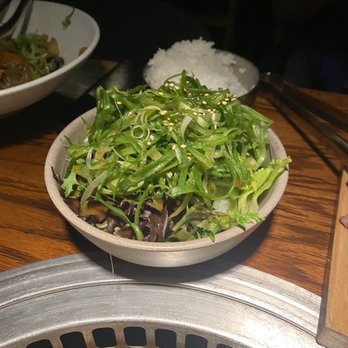 PERILLA korean fare - Mixed Greens & Scallion Salad - Korean Near Me - Chicago, Illinois PERILLA korean fare - Mixed Greens & Scallion Salad - Korean Near Me - Chicago, Illinois