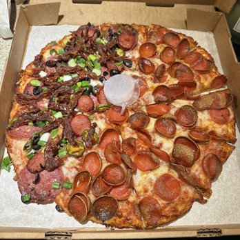 Mountain Mike's Pizza - a pepperoni pizza in a box - Pizza Near Me - Saratoga, California