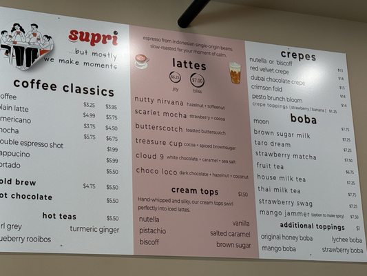 Menu photo 6 Supri Fresno, CA