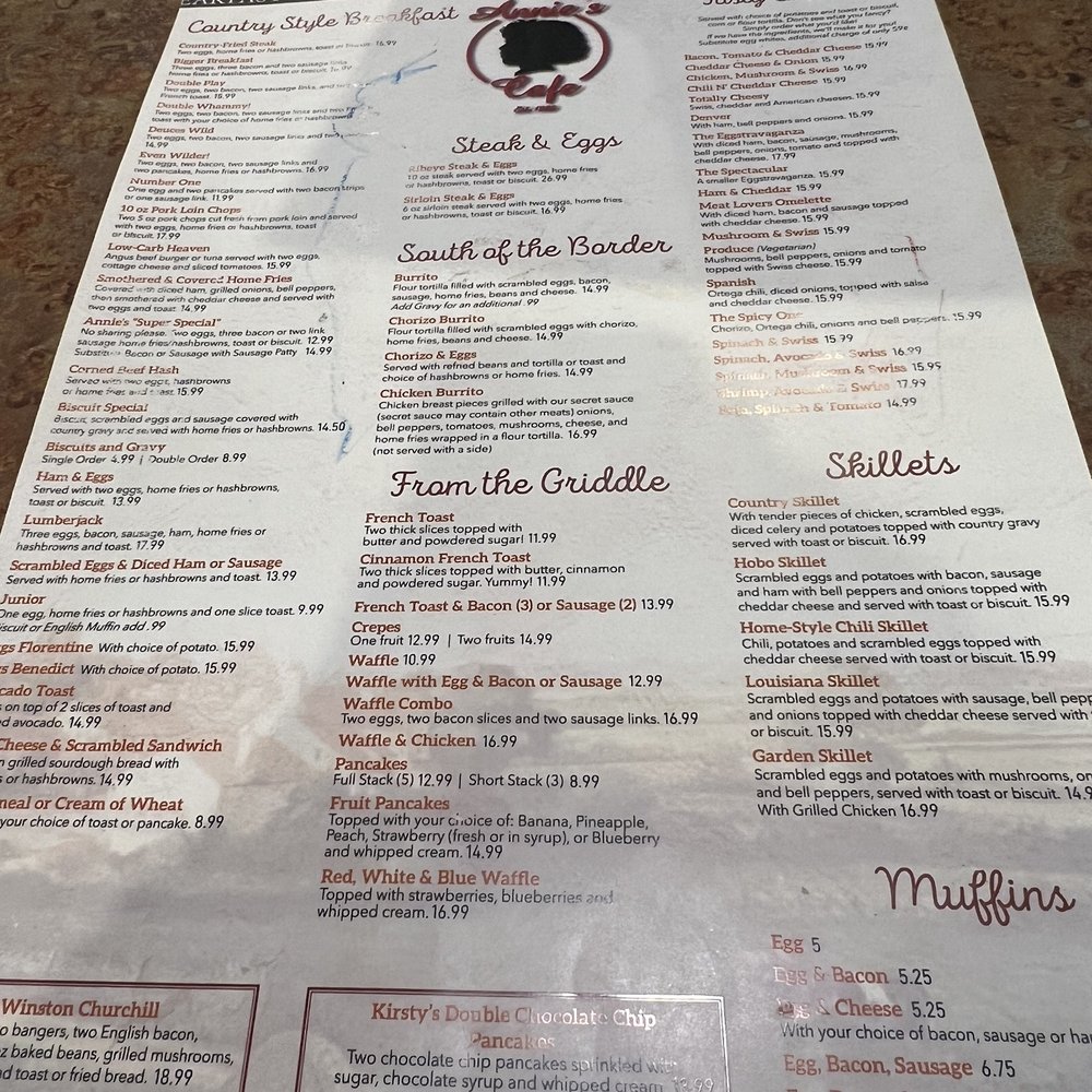 Annie's Cafe - Temecula - Menu - Breakfast & Brunch Near Me - Temecula, California