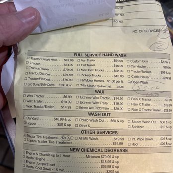 Danny's Truck Wash - Clearly says RV/Motor Home.....$1.50 per ft - Tires Near Me - Phoenix, Arizona Danny's Truck Wash - Clearly says RV/Motor Home.....$1.50 per ft - Tires Near Me - Phoenix, Arizona