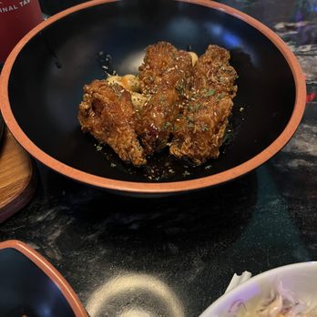 One Shot Pocha - 5 pcs wings - sweet and spicy flavor - Korean Near Me - Houston, Texas One Shot Pocha - 5 pcs wings - sweet and spicy flavor - Korean Near Me - Houston, Texas