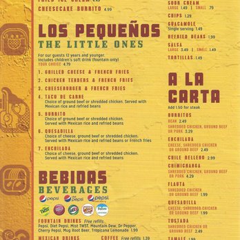 Serranos Mexican Grill - Menu Page 8 January 2020 - Mexican Near Me - Valparaiso, Indiana Serranos Mexican Grill - Menu Page 8 January 2020 - Mexican Near Me - Valparaiso, Indiana