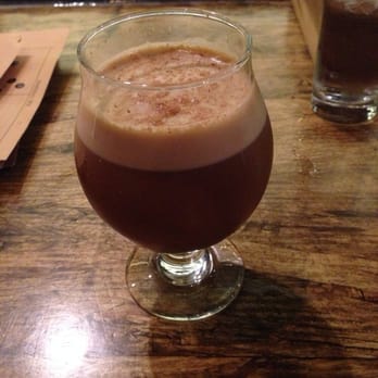 Paper Plane - Beer flip- whole egg, turbinado syrup, 2 ozs of rum, dry shaked, filled with dark beer. Simply delicious- adult chocolate milk - Cocktail Bars Near Me - San Jose, California