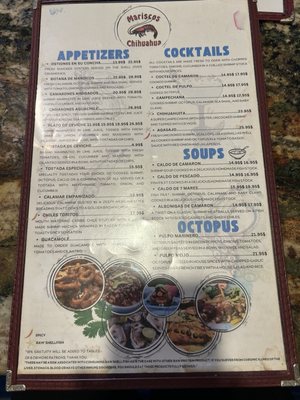 Menu photo 4 Mariscos Chihuahua Tucson, AZ Menu photo 4 Mariscos Chihuahua Tucson, AZ
