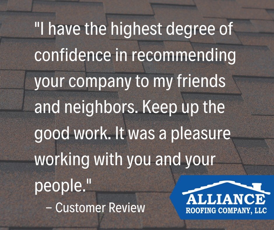 Slide of Alliance Roofing Company