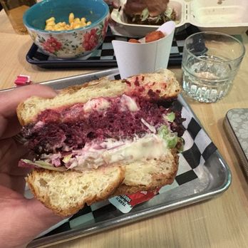Maxwell's Burgers & Shakes - Beet Burger (Includes choice of side) - New American Near Me - Frederick, Maryland