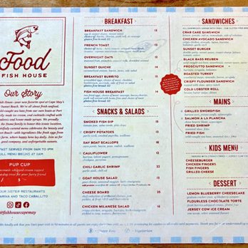 Fish House - Menu - Bars Near Me - Cape May, New Jersey Fish House - Menu - Bars Near Me - Cape May, New Jersey