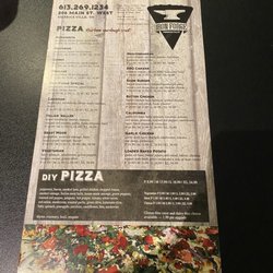 Iron Forge Pizza - Pizza Menu