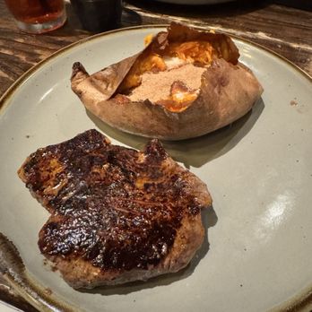 Spotted Cow Steakhouse - Filet Mignon - 7 oz. Baked Sweet Potato - Steakhouses Near Me - Winston-Salem, North Carolina