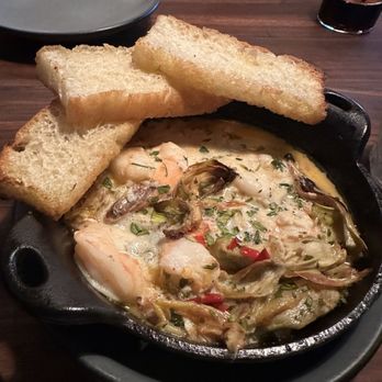 Postino Grant - Shrimp Scampi with focaccia - Wine Bars Near Me - Tucson, Arizona