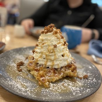 Waffle Stop - Pumpkin cheesecake waffle - Breakfast & Brunch Near Me - Tacoma, Washington Waffle Stop - Pumpkin cheesecake waffle - Breakfast & Brunch Near Me - Tacoma, Washington