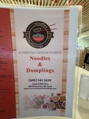 Menu photo 1 Noodles and Dumplings Oklahoma City, OK Menu photo 1 Noodles and Dumplings Oklahoma City, OK