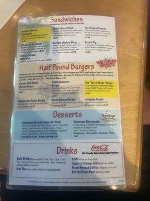 Menu photo 6 Toot's Restaurant Smyrna, TN
