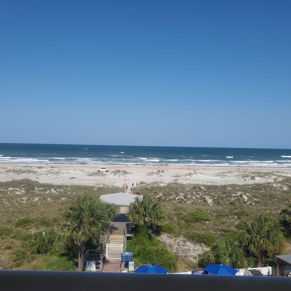 Great view from our 5th floor balcony. Great view from our 5th floor balcony.