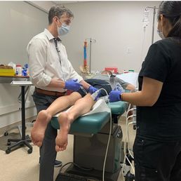 Dr. Cook working his magic
