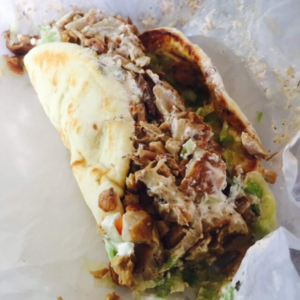 Abu Rasheed Express - Meat explosion! Chicken gyro with spicy tzatziki $5.50 - Mediterranean Near Me - Hillsboro, Oregon Abu Rasheed Express - Meat explosion! Chicken gyro with spicy tzatziki $5.50 - Mediterranean Near Me - Hillsboro, Oregon