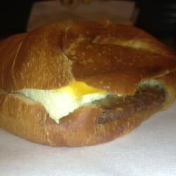 Thunder Donuts - Breakfast sandwich made from donut dough
