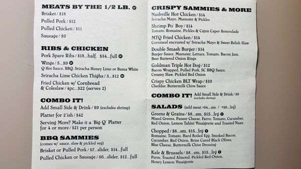 Menu photo 3 More Than Q Princeton, NJ
