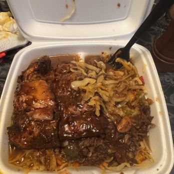 The Flavor Spot  - Jerk chicken and juicy cabbage - Caribbean Near Me - Philadelphia, Pennsylvania