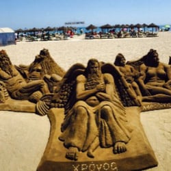 Playa de los Boliches - Escultura de arena!!!