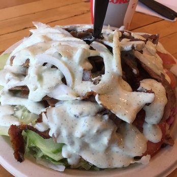 Berlins - Beef and Lamb salad with lots of tasty tzatziki sauce! - Bubble Tea Near Me - Los Angeles, California Berlins - Beef and Lamb salad with lots of tasty tzatziki sauce! - Bubble Tea Near Me - Los Angeles, California