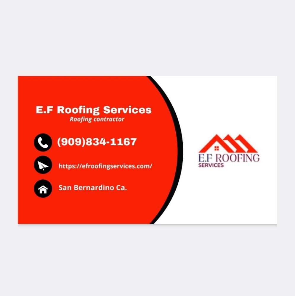 Slide of EF Roofing Services