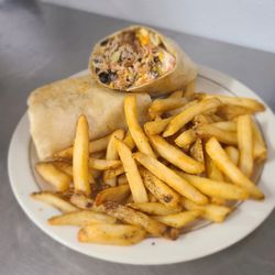 urban's - Burrito and fries.