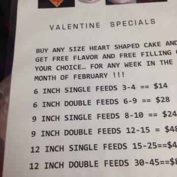 Kake Korner - Valentine specials - Bakeries Near Me - Laurel, Maryland