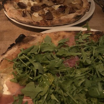 Pizzeria Bianco - Top: Wiseguy Pizza  Bottom: Biancoverde Pizza add Prosciutto - Pizza Near Me - Phoenix, Arizona