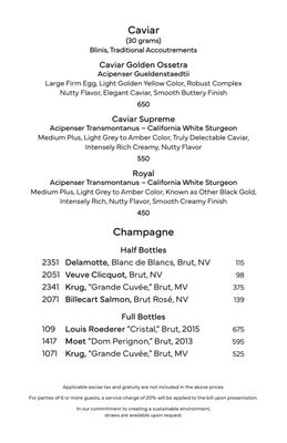 Menu photo 3 La Mer Honolulu, HI