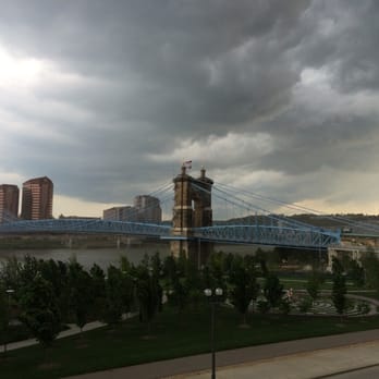 Cincinnati Lager House - View from the outdoor patio/deck as a storm rolled in across the river! - New American Near Me - Cincinnati, Ohio Cincinnati Lager House - View from the outdoor patio/deck as a storm rolled in across the river! - New American Near Me - Cincinnati, Ohio