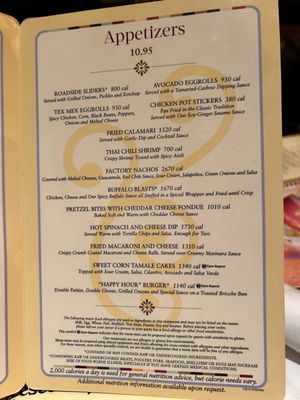 Menu photo 6 The Cheesecake Factory Reno, NV