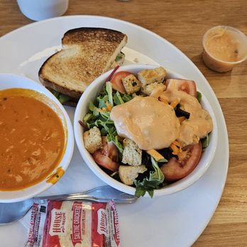 Broken Yolk Cafe - Machaca, and Soup & salad combo. - Breakfast & Brunch Near Me - Henderson, Nevada Broken Yolk Cafe - Machaca, and Soup & salad combo. - Breakfast & Brunch Near Me - Henderson, Nevada