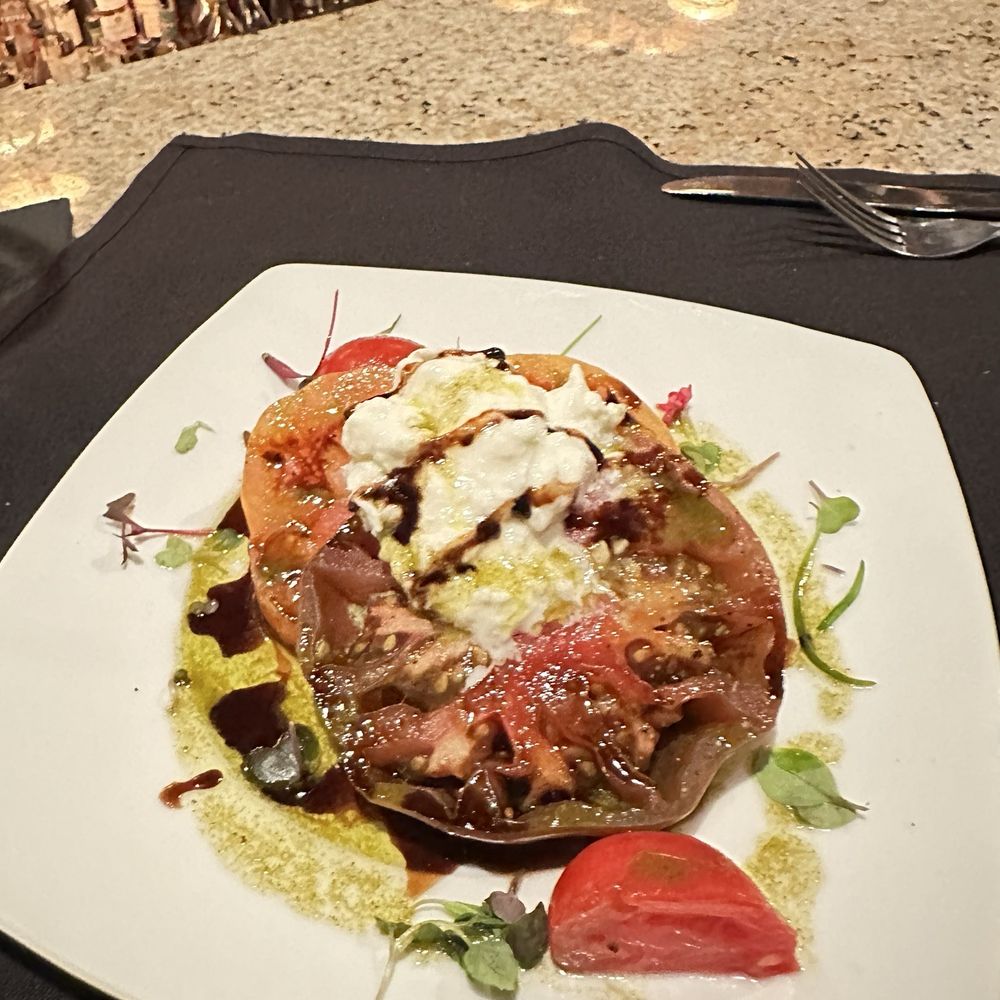 Wally's Desert Turtle - Gioia burrata with Heirloom tomatoes - Steakhouses Near Me - Rancho Mirage, California Wally's Desert Turtle - Gioia burrata with Heirloom tomatoes - Steakhouses Near Me - Rancho Mirage, California