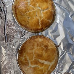Chicken and mushroom pot pie.