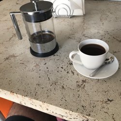 Café 664 - French Press at my table !! Love it