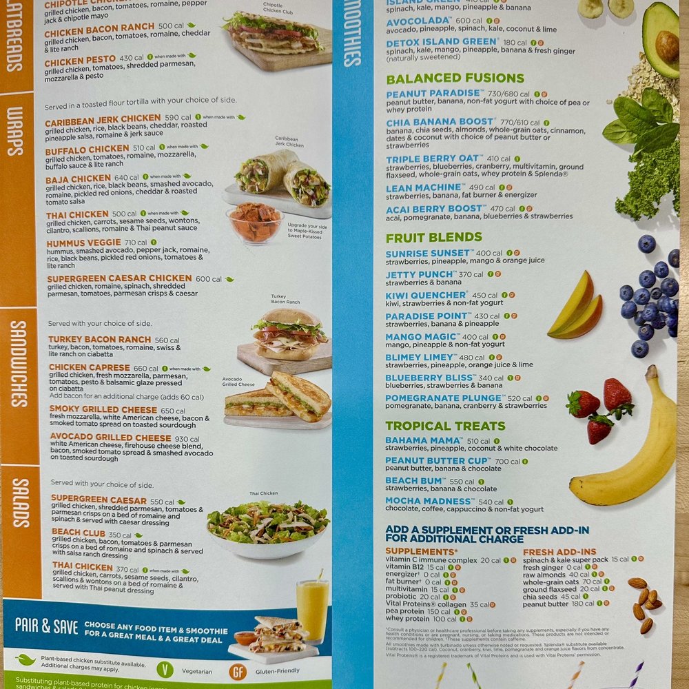 Tropical Smoothie Cafe - Menu - Juice Bars & Smoothies Near Me - Glassboro, New Jersey Tropical Smoothie Cafe - Menu - Juice Bars & Smoothies Near Me - Glassboro, New Jersey