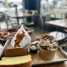 Like A Boss (Serves 1-2) 3 sides...slaw, Baked Beans W/ Bacon and fries Like A Boss (Serves 1-2) 3 sides...slaw, Baked Beans W/ Bacon and fries