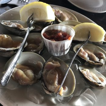 The Dock - Clams on the half shell - Seafood Near Me - Montauk, New York The Dock - Clams on the half shell - Seafood Near Me - Montauk, New York