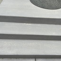 Steps that were stained in October 2022.