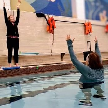 Specialty Aquatic Programs - Aqua Yoga taught by Certified Aqua Yoga Instructor and Aquatic Therapist - Swimming Lessons/Schools Near Me Specialty Aquatic Programs - Aqua Yoga taught by Certified Aqua Yoga Instructor and Aquatic Therapist - Swimming Lessons/Schools Near Me