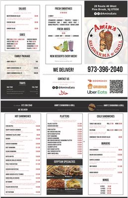 Menu photo 2 Amin's Shawarma & Grill Pine Brook, NJ