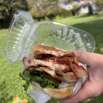 Sparky's Giant Burgers - Chicken Burger with bacon crispy - Burgers Near Me - Oakland, California