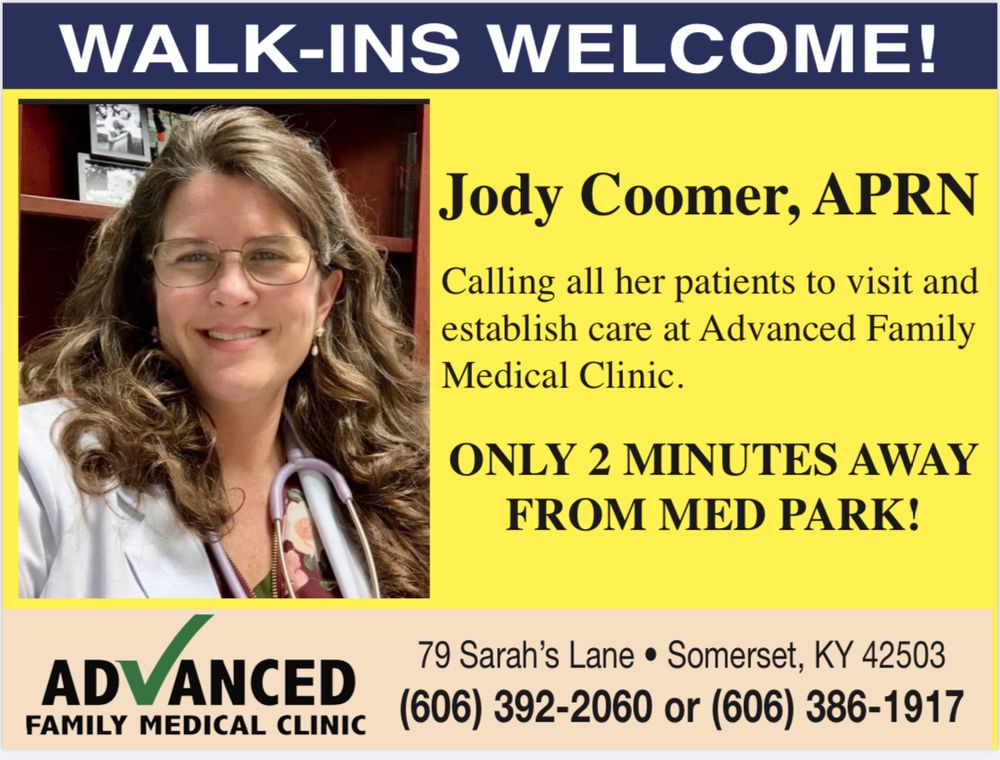 ADVANCED FAMILY MEDICAL Updated September 2024 79 Sarah's Ln