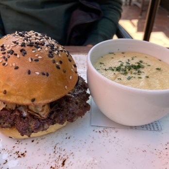 peasants FEAST - The Grotto and Cheesy Polenta - American Near Me - Solvang, California