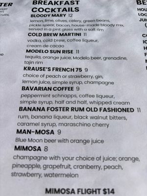 Menu photo 1 Krause's Cafe New Braunfels, TX Menu photo 1 Krause's Cafe New Braunfels, TX